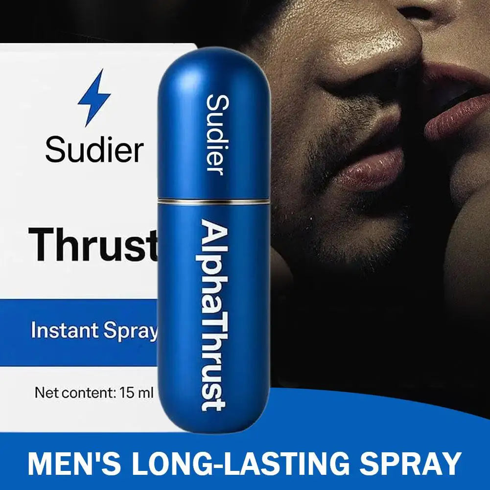 Spray duradero a base de plantas para hombres: spray retardante natural de 15 ml, soporte suave y duradero para momentos íntimos, spray de PE