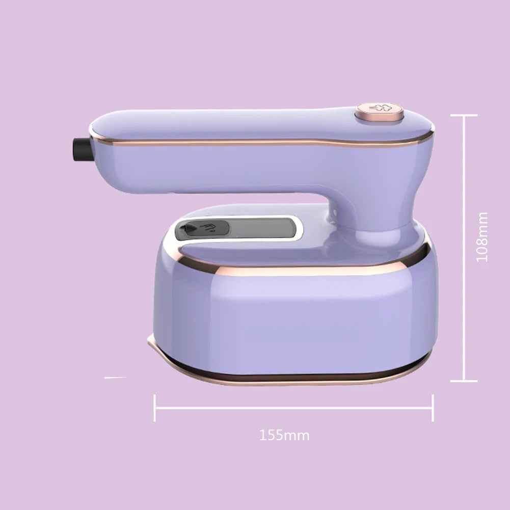 Mini plancha de vapor portátil de mano, vaporizador de ropa en seco y húmedo, doble máquina de planchado de tela para el hogar, Gadget de viaje para el hogar