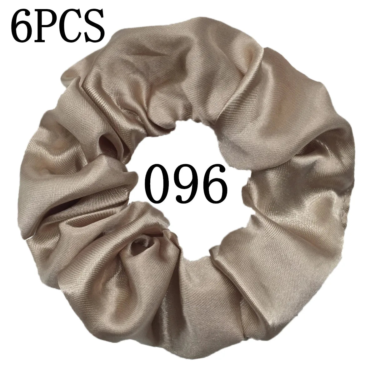 6 unids/lote, bandas para el pelo, lazos, cuerdas, soporte para cola de caballo para mujeres o niñas, accesorios, tocados de satén, Color sólido 100