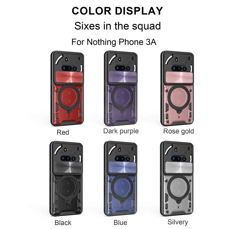 Funda protectora para nada teléfono 3a, funda con soporte de anillo, protección de lente, Fundas Coque Capa