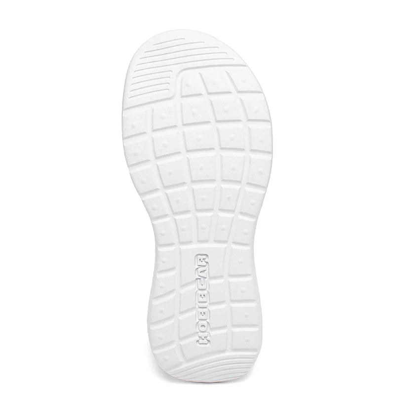 HOBIBEAR Zapatillas de deporte unisex para correr, zapatos para caminar transpirables de malla con punta ancha, zapatillas de senderismo con cordones antideslizantes