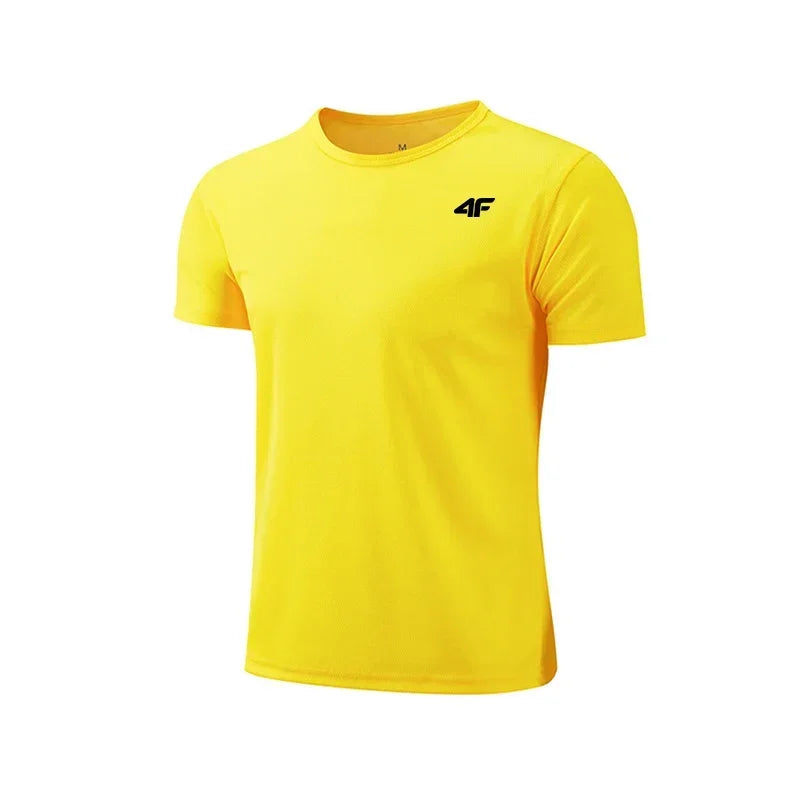 Camiseta de entrenamiento de ejercicio de verano para hombre, camiseta de manga corta transpirable de secado rápido de alta calidad, camisetas de baloncesto para gimnasio y maratón
