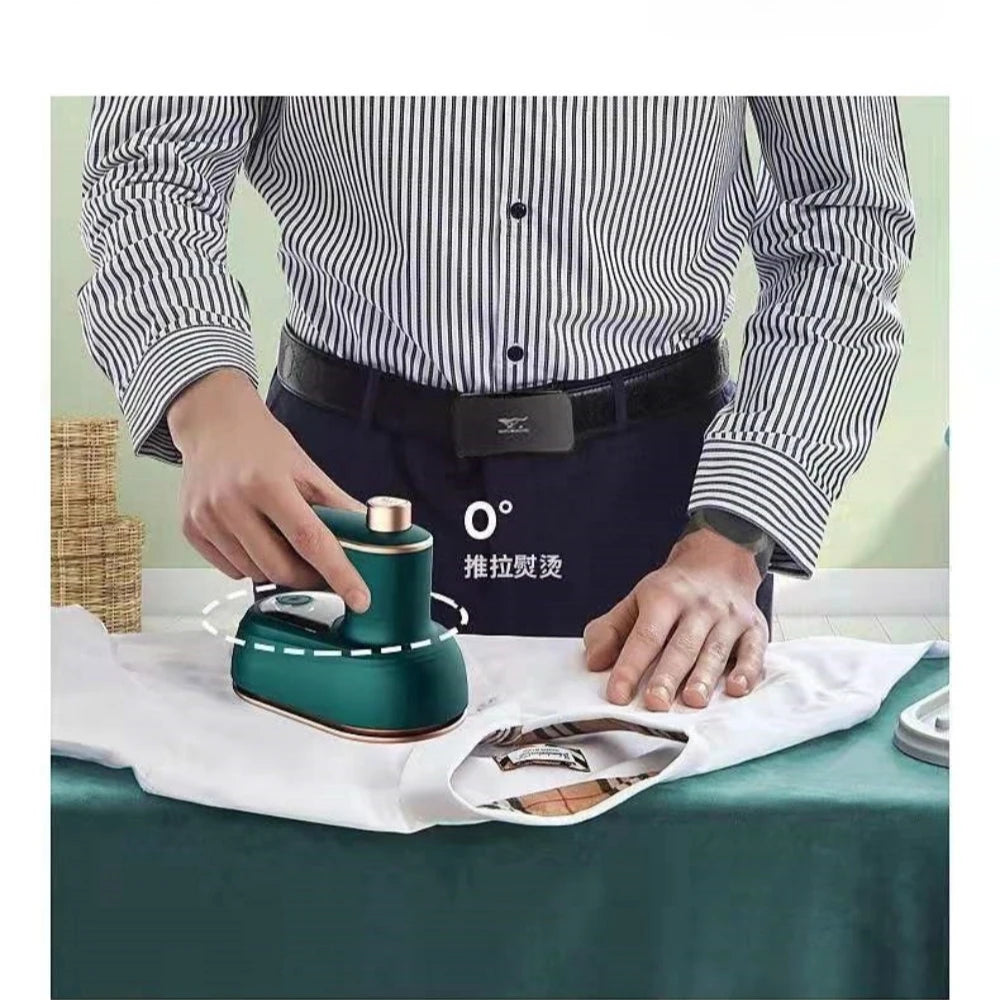 Mini Plancha de Vapor Giratoria Portátil, Generador de Vapor Doble Húmedo y Seco, Vaporizador de Ropa Portátil para el Hogar y Viajes, Plancha Colgante