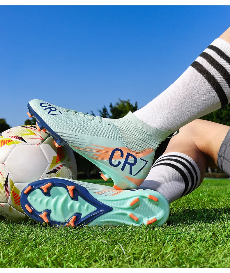Nuevas botas de fútbol para hombre, gran oferta, zapatos de fútbol profesionales de alta calidad, zapatillas de fútbol para mujer, zapatillas unisex ultraligeras TF/FG