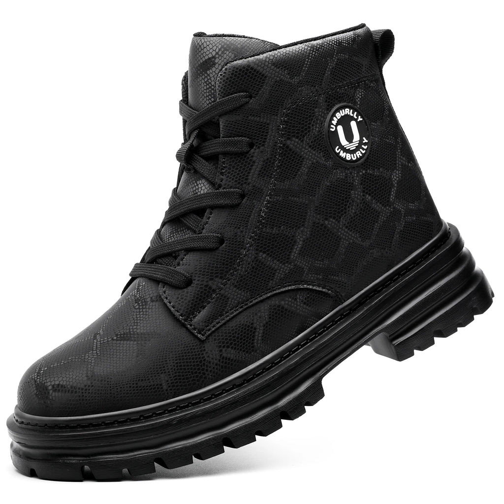 Botas de Trabajo de Seguridad con Punta de Acero para Mujer, Antiaplastamiento, Antipinchazos, Antideslizantes, Zapatos Deportivos Cómodos, Calzado de Seguridad Laboral