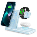 Soporte de cargador inalámbrico magnético 3 en 1, estación de carga rápida de 15W, múltiples dispositivos para iPhone 15 14 13 8 Apple Watch Airpods
