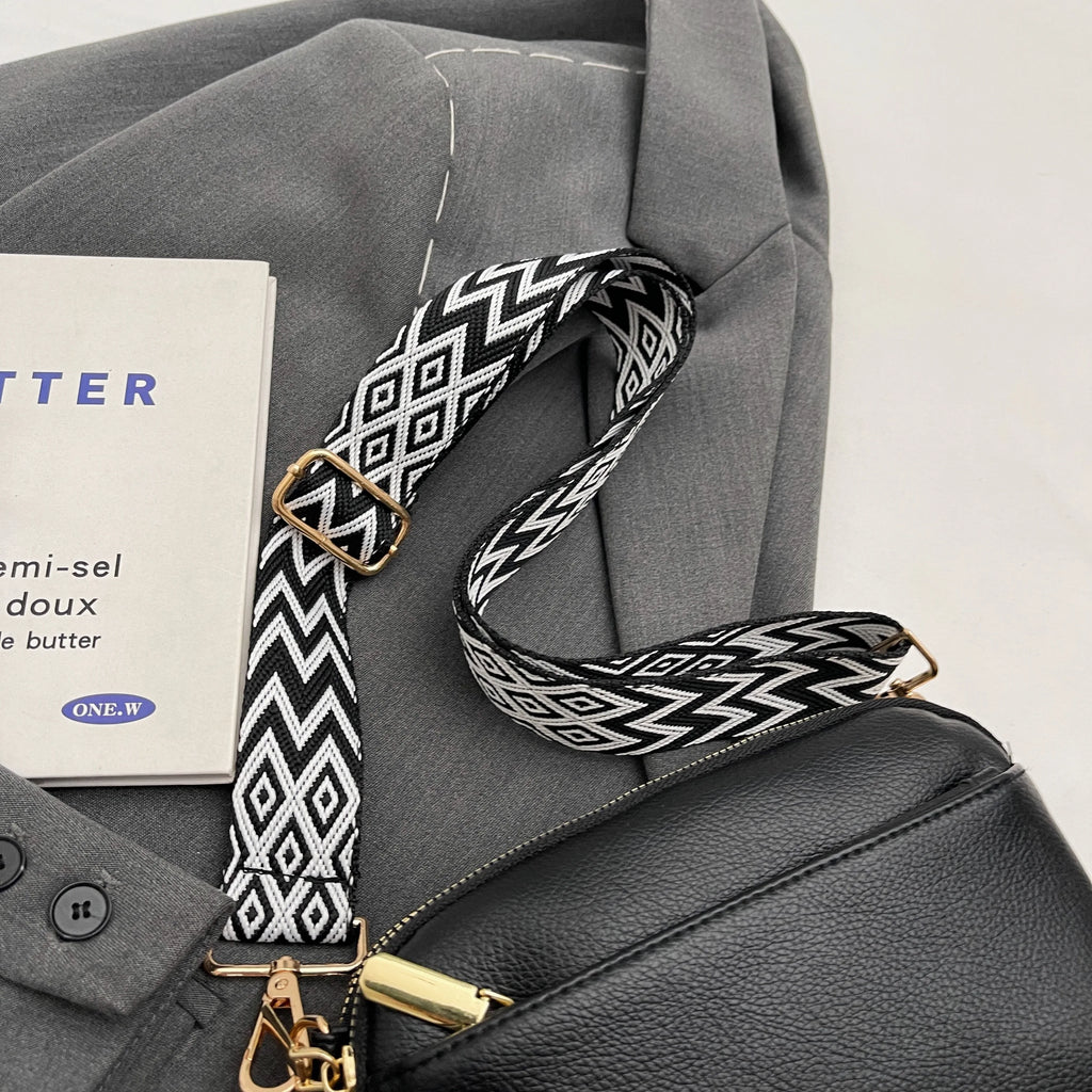Bolso cruzado vegano elegante para mujer, bolso de hombro de PU minimalista y a la moda, compacto, espacioso, apto para teléfono