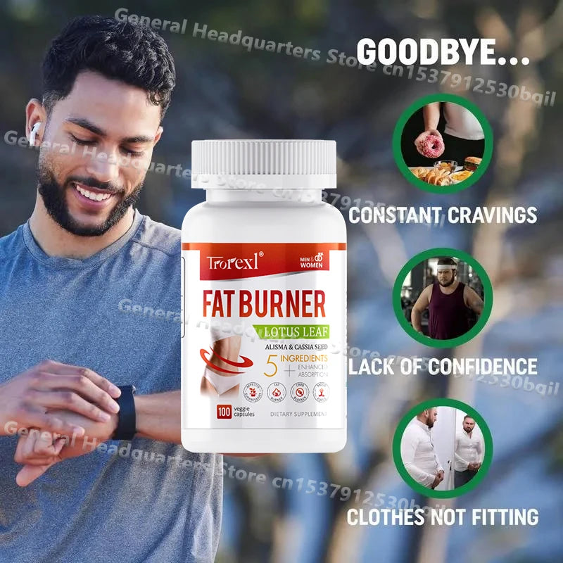 Cápsulas Dietéticas Saludables Unisex, 5 Ingredientes Naturales que Promueven el Metabolismo y Aumentan la Saciedad