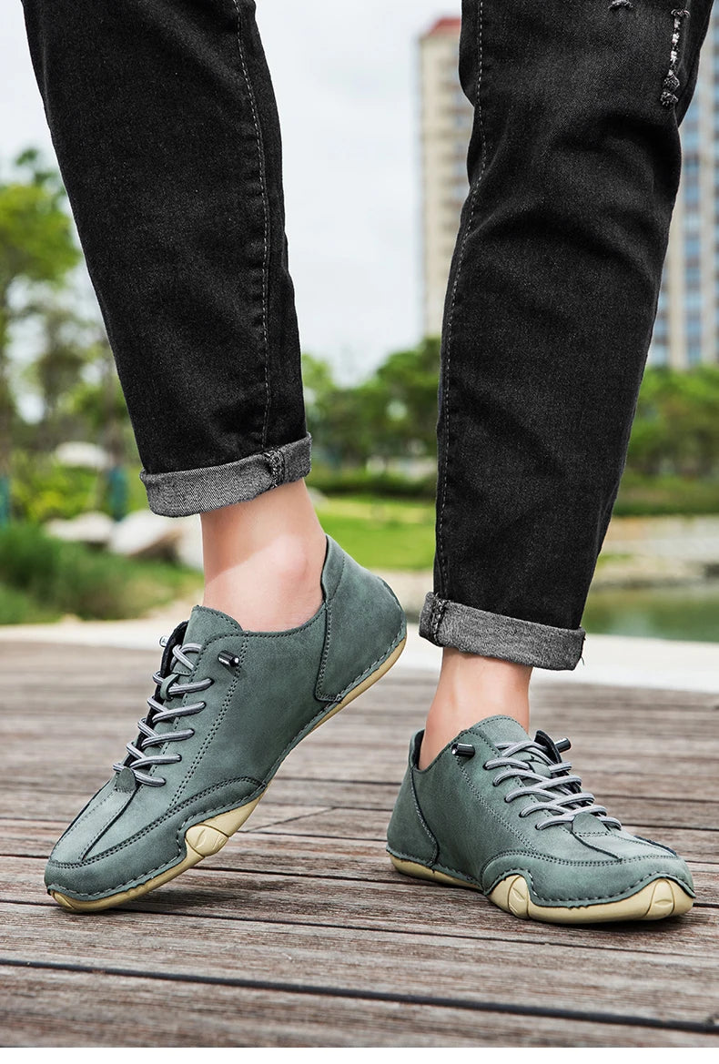 Zapatos de hombre para las cuatro estaciones, nuevos zapatos informales de talla grande, zapatos transpirables de suela suave a la moda para exteriores, zapatos deportivos para caminar para hombre