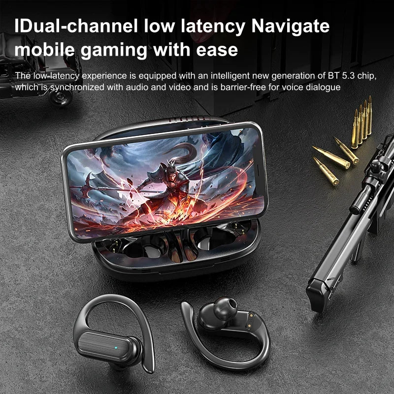 Para CB & JBL Bluetooth TWS auriculares inalámbricos A520 Auricles auriculares ganchos para las orejas juego auriculares deportivos Control táctil auriculares con micrófono