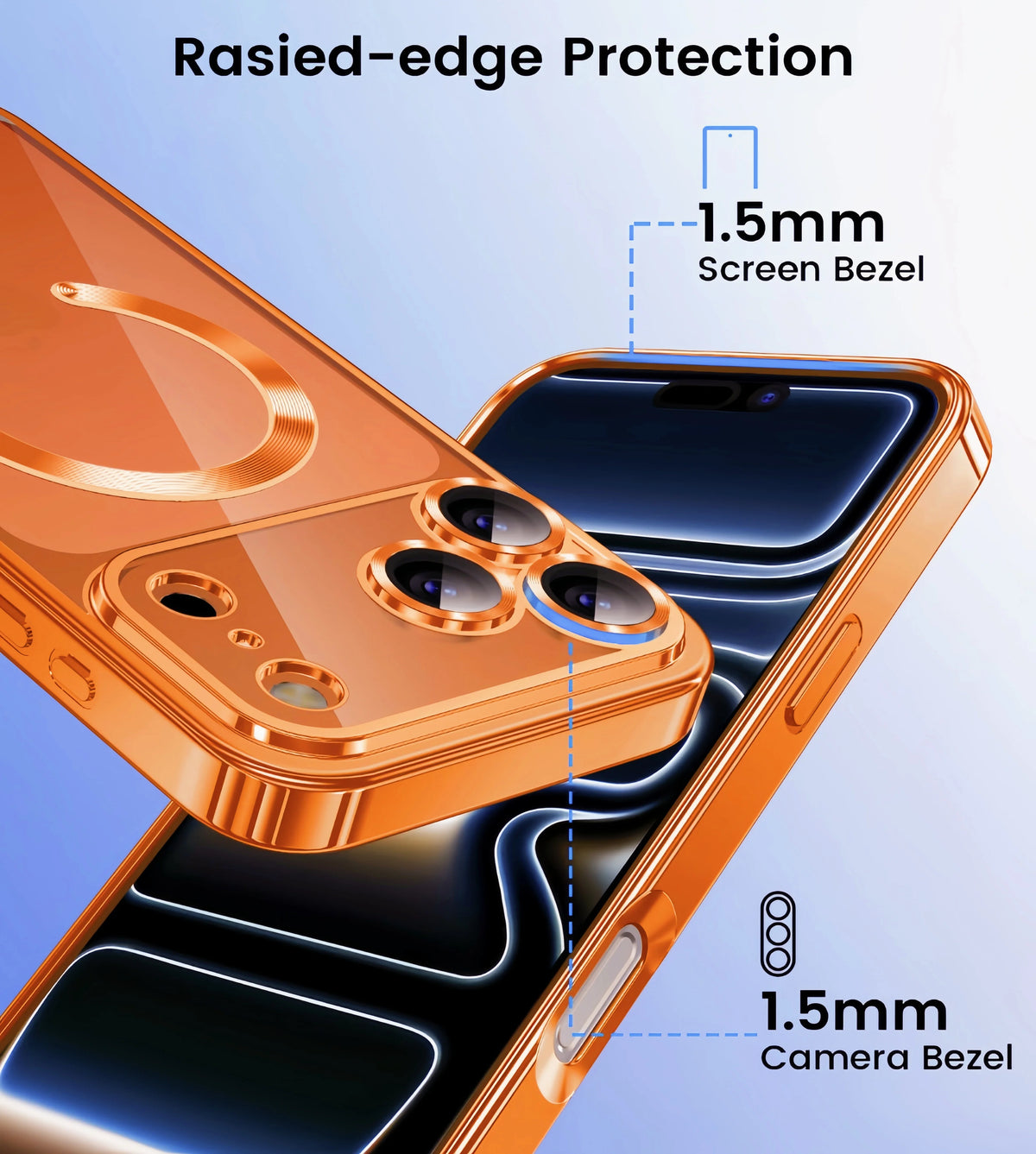 Protección de la cámara cubierta transparente de lujo con revestimiento suave TPU protección contra caídas con funda de teléfono magnética para iPhone17Pro Max/17Pro/Air/17