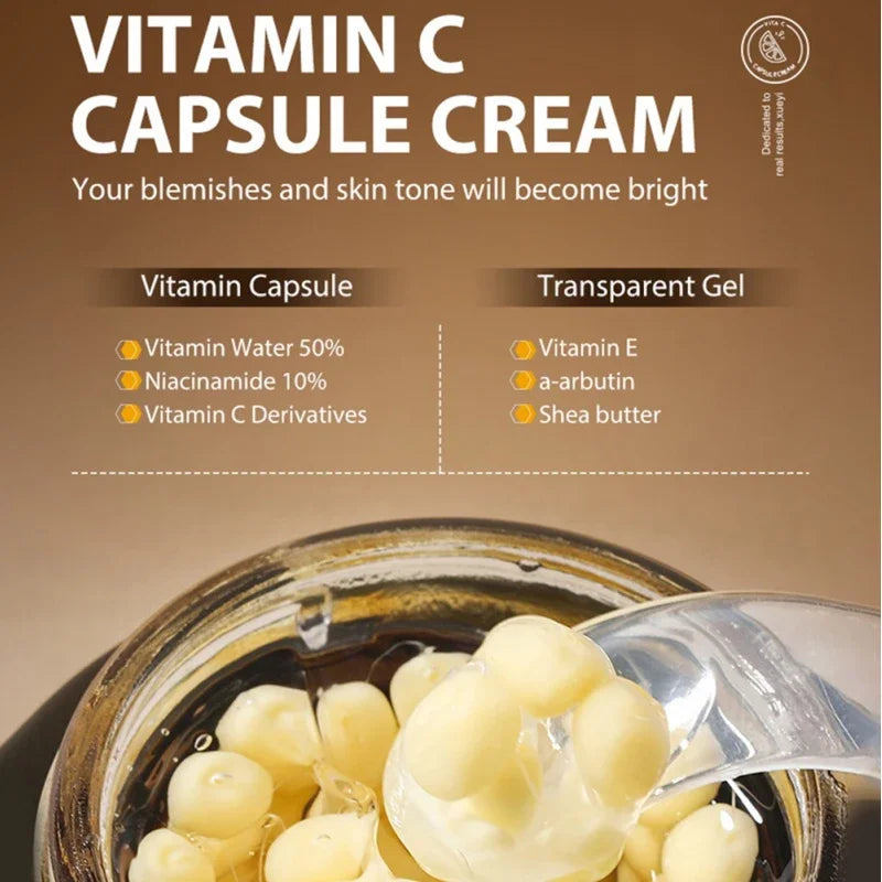 Marca Vc cápsula crema para arrugas nuevo colágeno hidratación profunda reafirmante brillo piel Facial delicada crema suave
