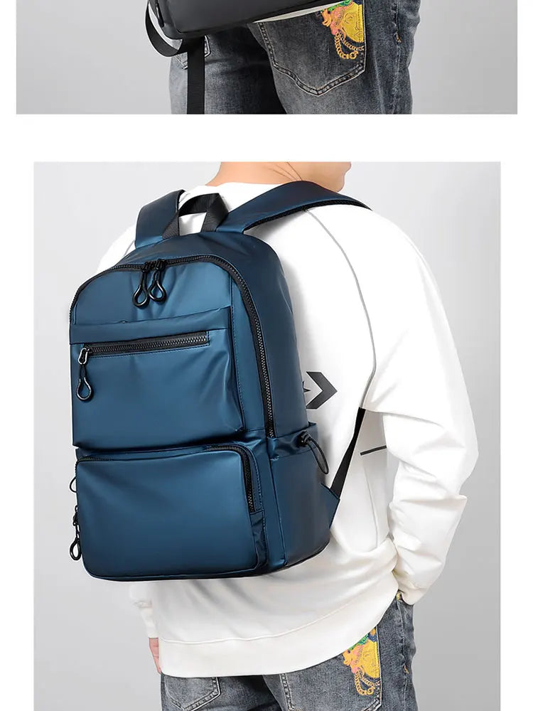 Mochila para ordenador de 14 pulgadas, mochila sencilla y duradera de gran capacidad para hombre, mochila de viaje ligera para hombre, mochila escolar para estudiantes