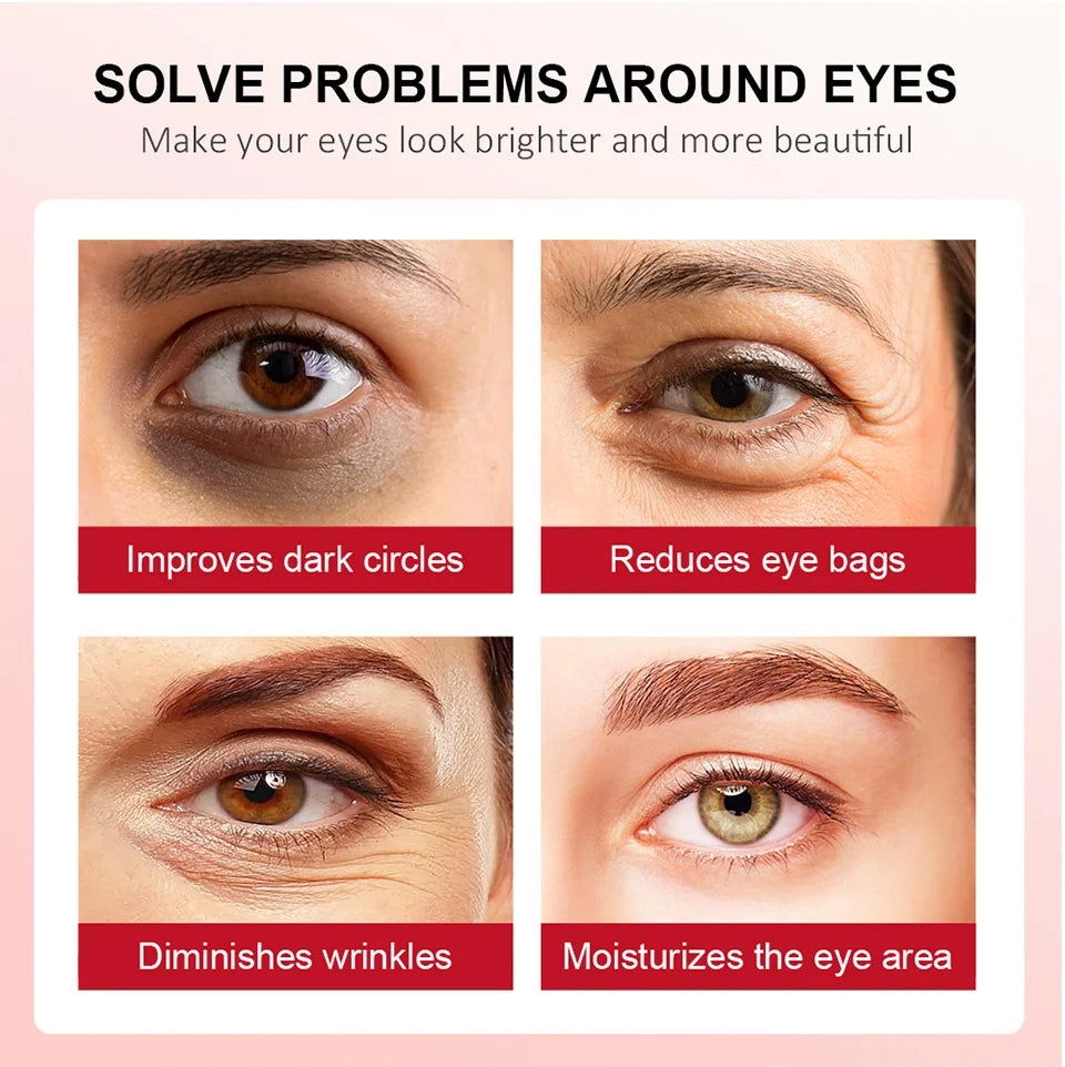 Crema de ojos con Retinol para aclarar las ojeras, reafirmante de la piel, suero de reparación instantánea de ojos en barra para el cuidado de los ojos de las mujeres