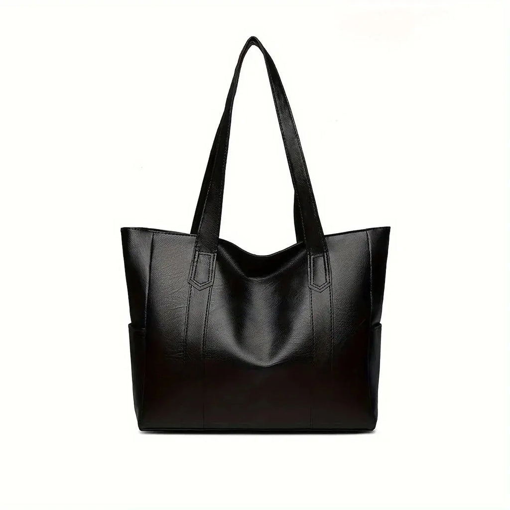 Bolso de mano vintage de gran capacidad, bolso de hombro vegano retro, bolso casual de mujer para ir al trabajo