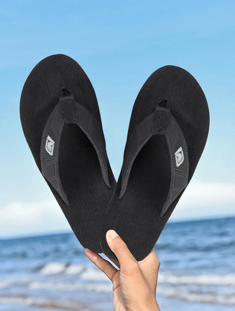 Chanclas informales para hombre, sandalias de playa, antideslizantes, planas, zapatos de casa para interiores, Verano