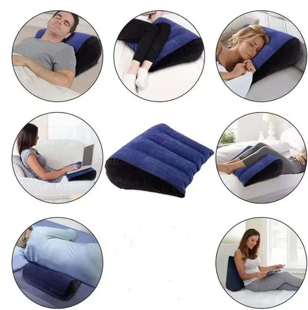 Nuevos juguetes de almohada inflable, cojín mágico, cojín relajante, cilindro triangular, cuña, regalo de corazón, regalos para parejas