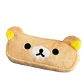 Estuche para lápices Rilakkuma, bolsa de maquillaje de alta estética, caja para lápices de gran capacidad para estudiantes, ligera y fácil de llevar