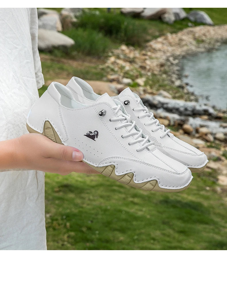 Zapatos de hombre para las cuatro estaciones, nuevos zapatos informales de talla grande, zapatos transpirables de suela suave a la moda para exteriores, zapatos deportivos para caminar para hombre