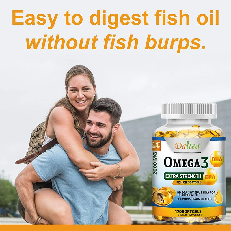 Cápsulas de aceite de pescado Omega 3 que apoyan la salud del sistema cerebral y nervioso, la salud cardiovascular y de la piel, el antioxidante y la inflamación