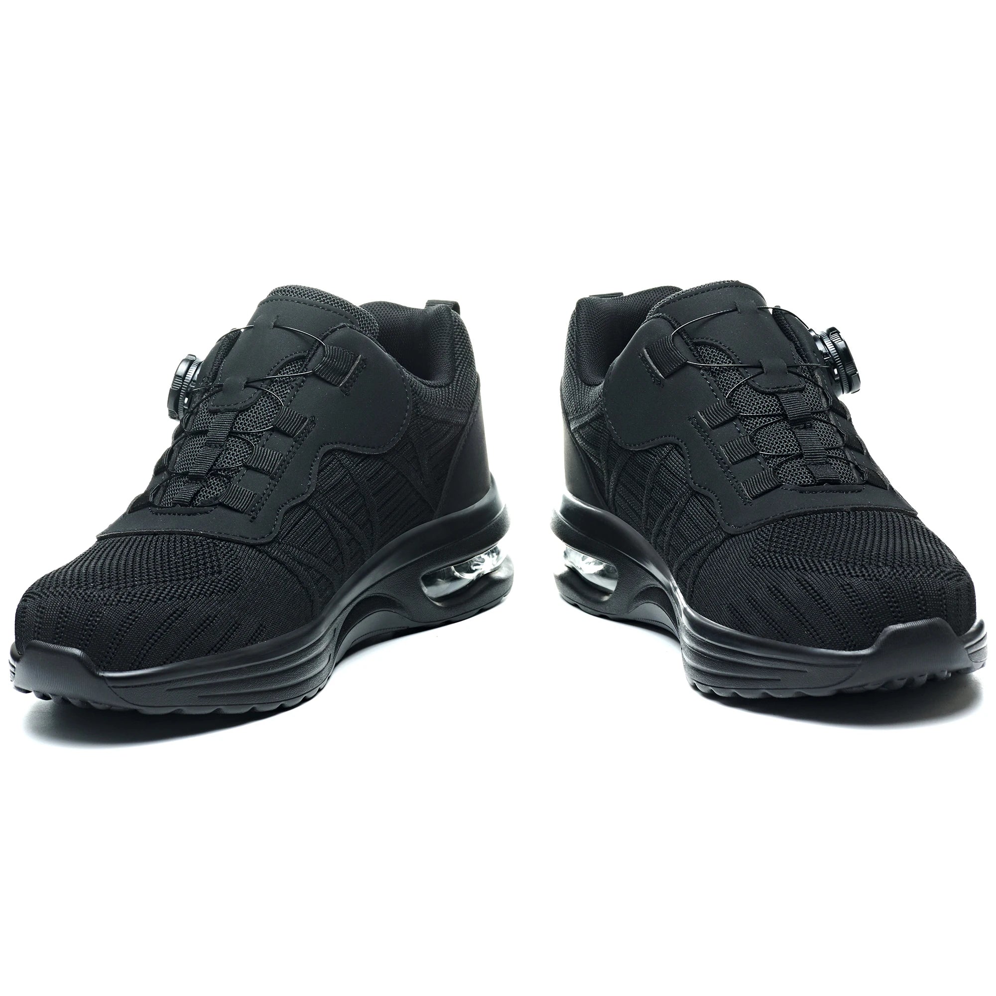 Nuevos zapatos de seguridad con hebilla giratoria para hombre, botas de trabajo ligeras antiimpacto y antiperforación, diseño deportivo de moda para exteriores profesionales