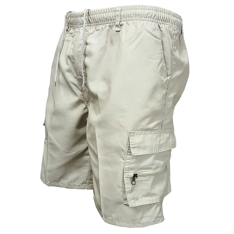 Pantalones cortos Cargo a la moda para hombre, pantalones tácticos para hombre, pantalones deportivos informales con bolsillos grandes, pantalones con paneles Cargo de talla grande para hombre