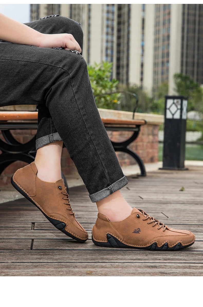 Zapatos de hombre para las cuatro estaciones, nuevos zapatos informales de talla grande, zapatos transpirables de suela suave a la moda para exteriores, zapatos deportivos para caminar para hombre