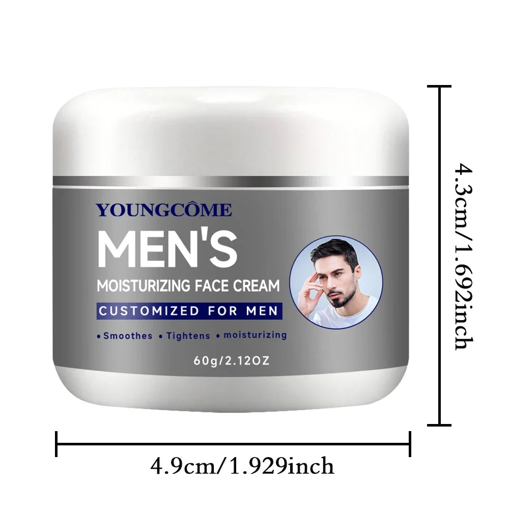 Crema hidratante de colágeno para hombres con retinol y vitaminas, refrescante e hidratante, mejora la elasticidad de la piel, día y noche.