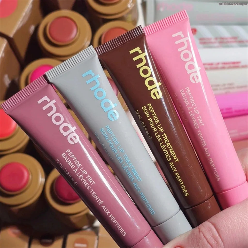 Rhodeskin Spring Lip Gloss Bálsamo Labial Suavizante para Líneas de Expresión, Nutritivo de Larga Duración, Maquillaje de Cuidado Diario para Mujer, Hidratante, Colorete para Chicas