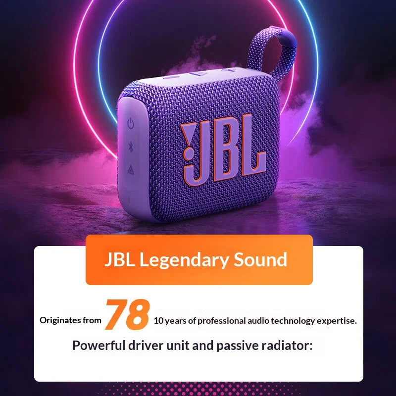 JBL GO4 Gold Brick, Altavoz Inalámbrico Bluetooth de Cuarta Generación con Bajos Potentes, Diseño Impermeable, Portátil y Compacto