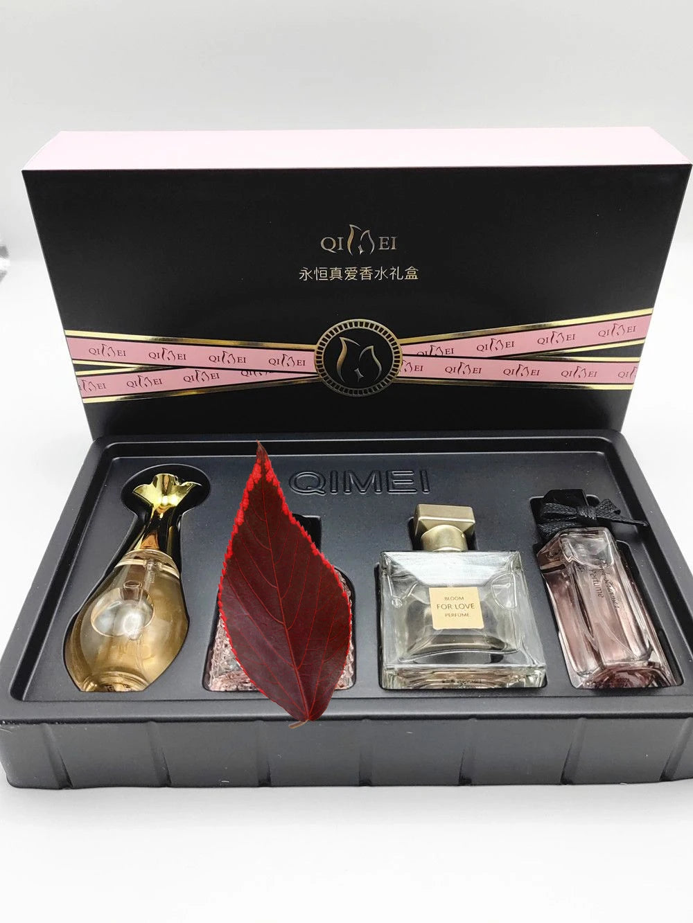 Perfume de Marca de Lujo para Mujer, Eau de Parfum, Caja de Regalo de 4 Piezas, 100 ml, Perfumes de Mujer, Aroma Floral Frutal Fresco y Natural en Spray
