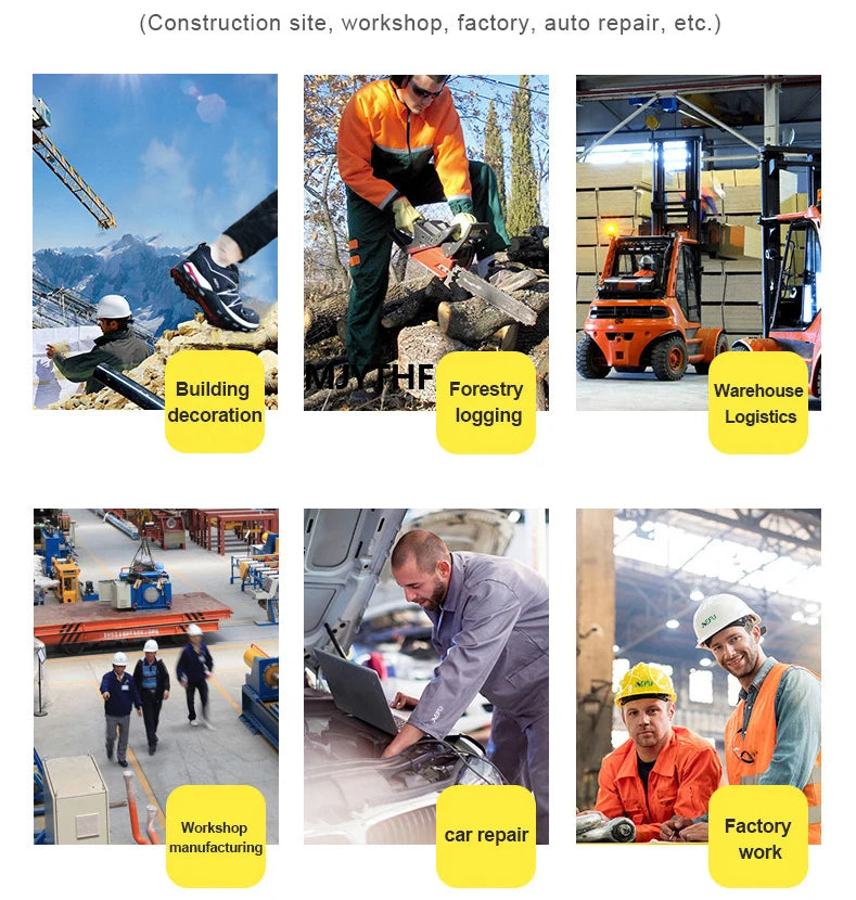 Zapatos de seguridad para mujer, botas de trabajo con punta de acero, zapatillas deportivas transpirables a prueba de perforaciones, botas de seguridad cómodas para construcción