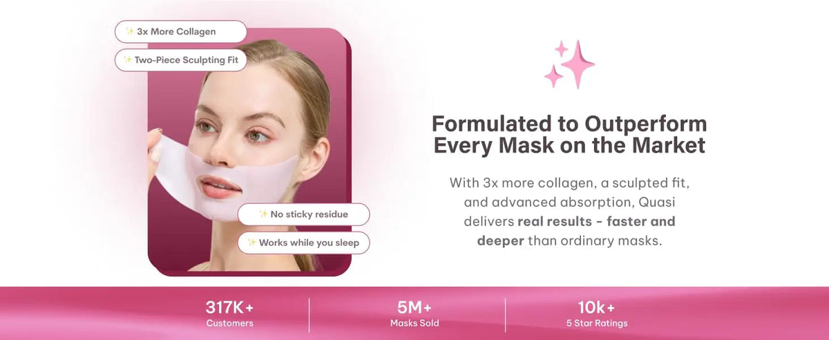 Mascarilla Facial de Colágeno Nocturna – Mascarilla Coreana Hidratante – Niacinamida y Colágeno de Bajo Peso Molecular – Reafirmante y Suavizante para la Piel