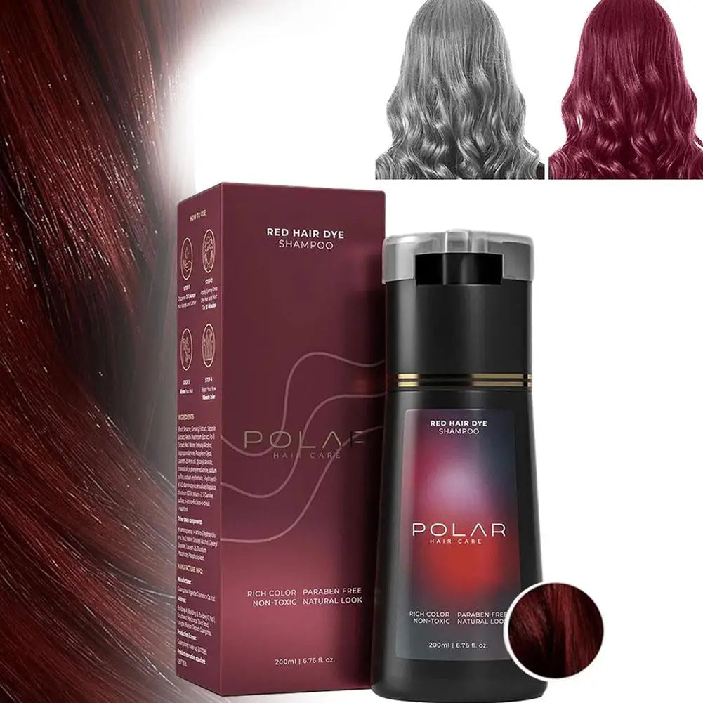 Champú para teñir el cabello para cabello gris para mujeres y hombres, Kit de tinte para el cabello Natural, champú semipermanente para teñir el cabello, negro, marrón, morado, 200ml