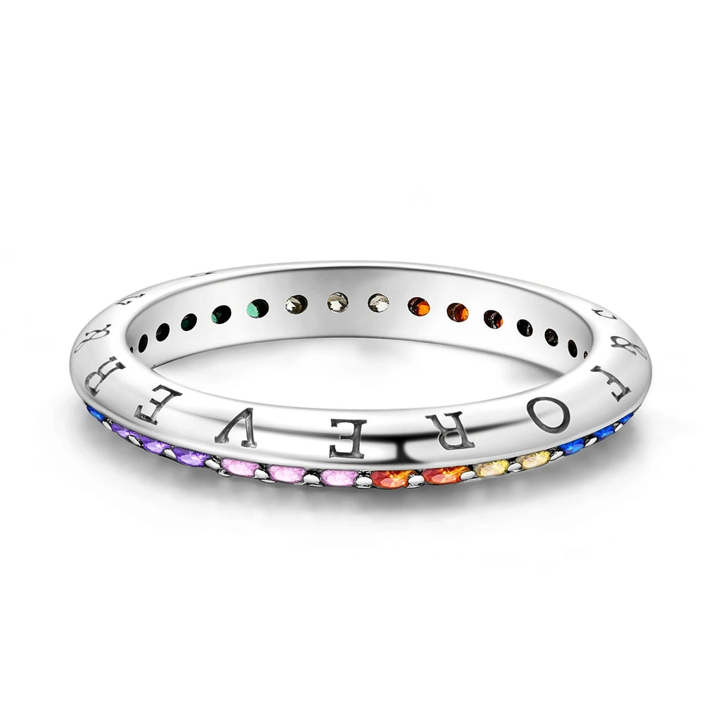 Anillo de plata 925 con diseño Original de luciérnaga y amor infinito, anillos de dedo de circón para mujer, regalo de joyería de boda de alta calidad