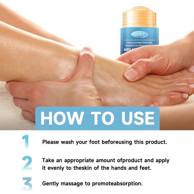 GSWP Crema para pies con 60% de urea y 2% de ácido salicílico, nutre e hidrata manos y pies, sin alcohol, apta para todo tipo de piel 40+40g