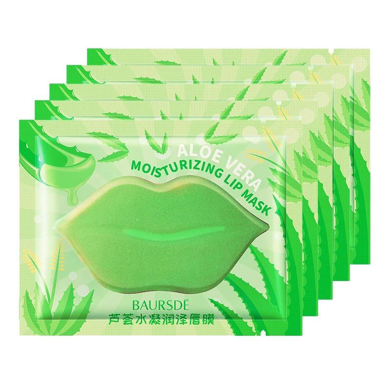 5/10 unids/lote mascarilla labial nutritiva de colágeno esencia de frutas hidratante reafirmante parche labial antiarrugas cuidado de la piel