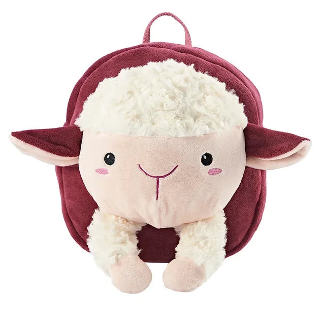 Nueva mochila de hombro perdida con dibujos animados para bebés y niños, bolsas pequeñas de felpa con cuerda de tracción, mochila escolar antipérdida para niños pequeños