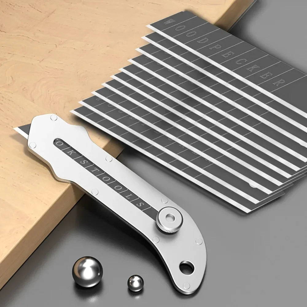 Nuevo Cuchillo Utilitario Portátil de Acero Inoxidable Retráctil para Desempacar Papel Tapiz Cortador de Papel Suministros de Papelería para Oficina y Escuela