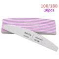 Lima de uñas 100 a 180 herramientas profesionales esmeril para manicura lima 240 papel de lija limas de pulido de Gel para uñas juego pulidor