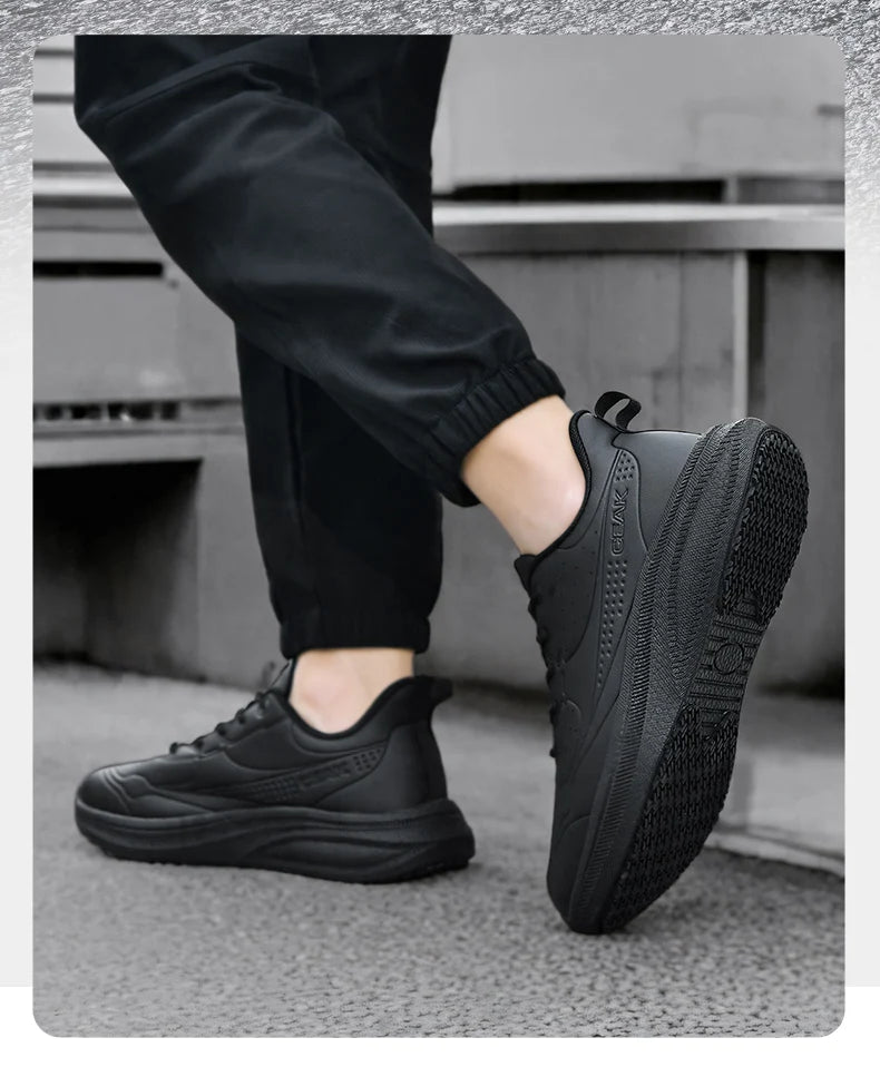 Zapatos de Chef de Hotel para las cuatro estaciones, transpirables, ligeros, antideslizantes, impermeables, a prueba de aceite, zapatos de trabajo de cocina, calzado deportivo informal para exteriores para hombre