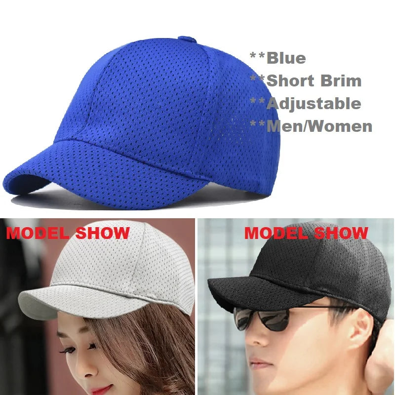 Gorra de béisbol de malla de verano de talla grande de cabeza grande para hombres y mujeres gorra transpirable de camionero ajustable para deportes al aire libre correr