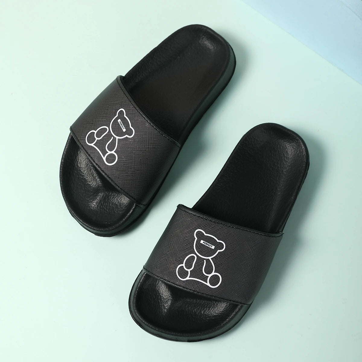 Pantuflas Lindas con Forma de Oso para Niños, Sandalias de Playa para Verano