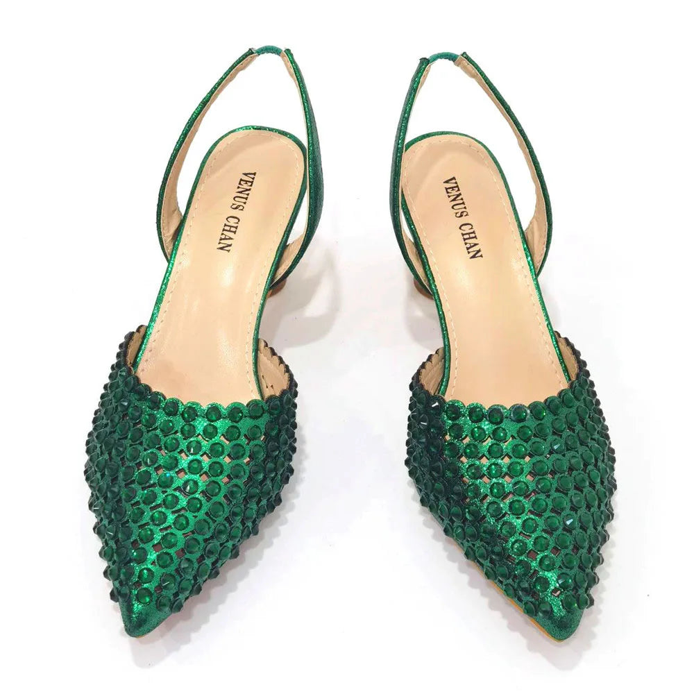 Sandalias con fondo de Muffin decoradas con cuentas para mujer, zapatos y bolso cómodos y versátiles, elegantes, a la moda, verano, 2023