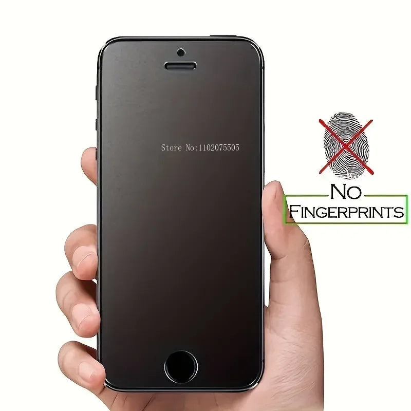 2 uds Protector de pantalla mate para iPhone 16 15 13 12 Pro Max 12 13 Mini 14 11 Pro vidrio templado para iPhone 7 8 Plus XR XS vidrio