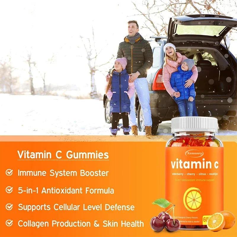 Gomitas de vitamina C: maximiza la absorción, fortalece el sistema inmunológico y promueve la producción de colágeno, antioxidante