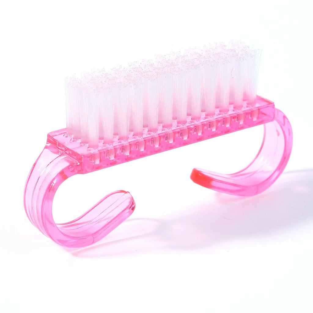5/100 Uds. Cepillos de limpieza para uñas, herramientas para limpiar las uñas, cepillos limpiadores de polvo de plástico, herramientas para manicura y pedicura