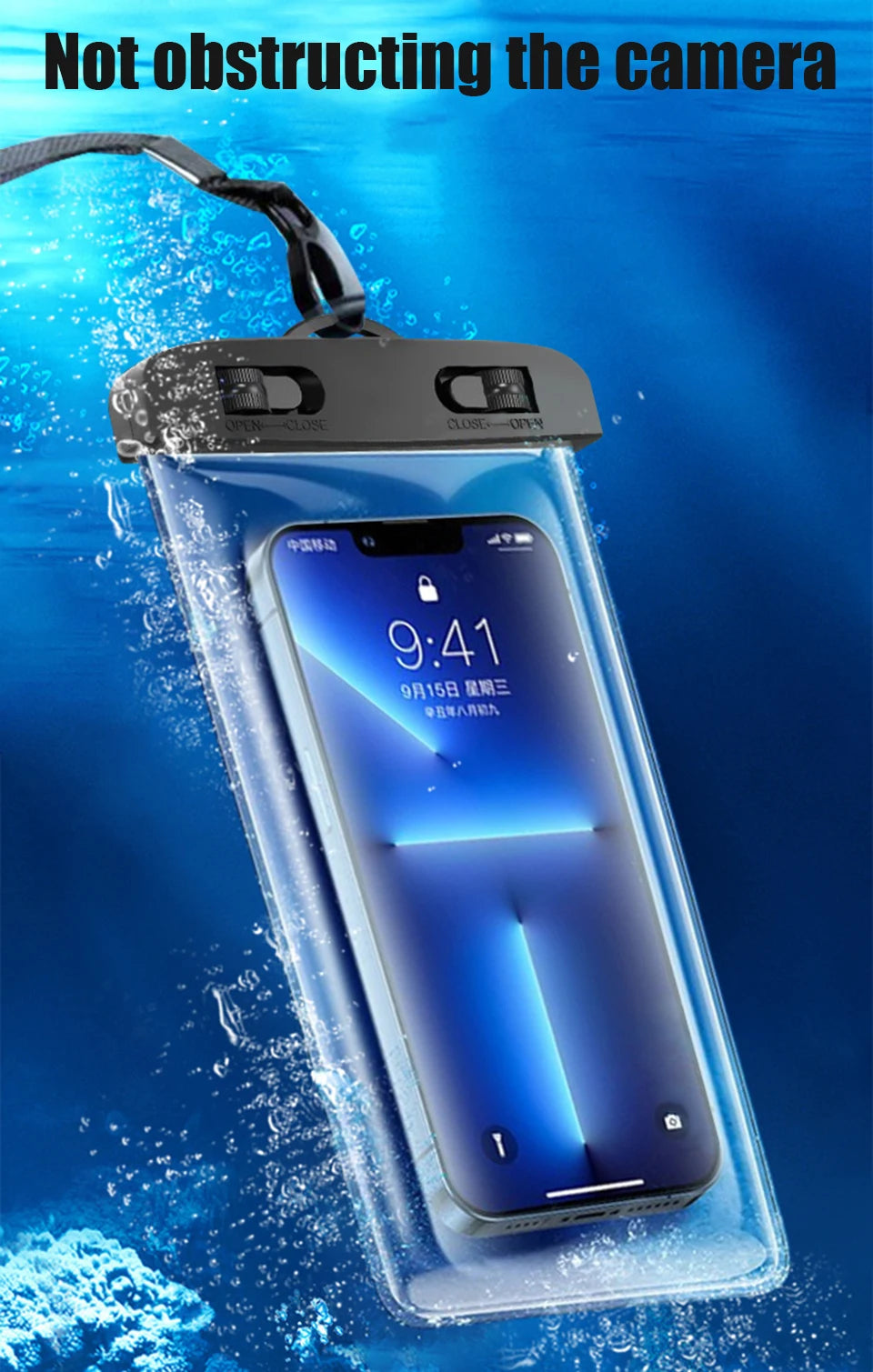 Funda impermeable para teléfono, bolsa protectora Universal para teléfono subacuático, funda protectora para iPhone 11 12 13 14 15 16 Pro