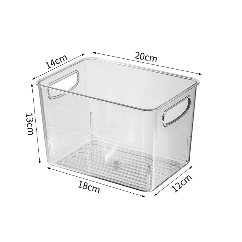 Caja de almacenamiento transparente para refrigerador, organizador de frutas y verduras, contenedor transparente para cocina, almacenamiento de alimentos y bebidas, 2030