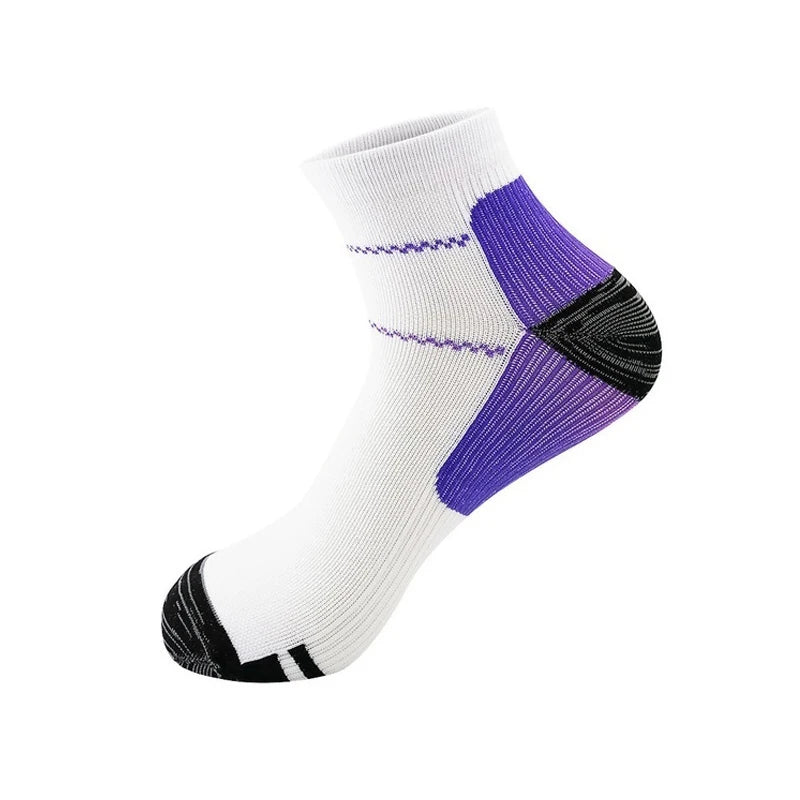 1 par de calcetines para fascitis plantar con soporte para el arco para hombres y mujeres, los mejores calcetines de compresión para el tobillo para aliviar el dolor en el pie y el talón,